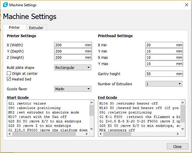 setting print speed and fan manually in repetrel Gcode 