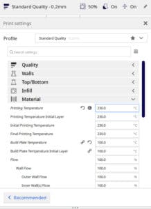ender 3 v2 abs print settings